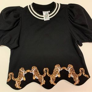 Queen of Sparkles Tiger Top - Size: Small